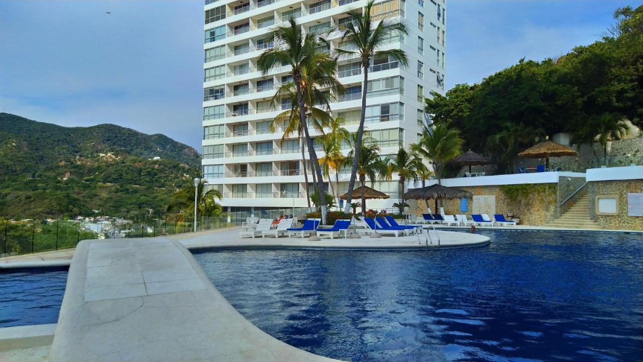 Departamento Con Preciosa Vista Al Mar En Acapulco Diamante Lägenhet Exteriör bild