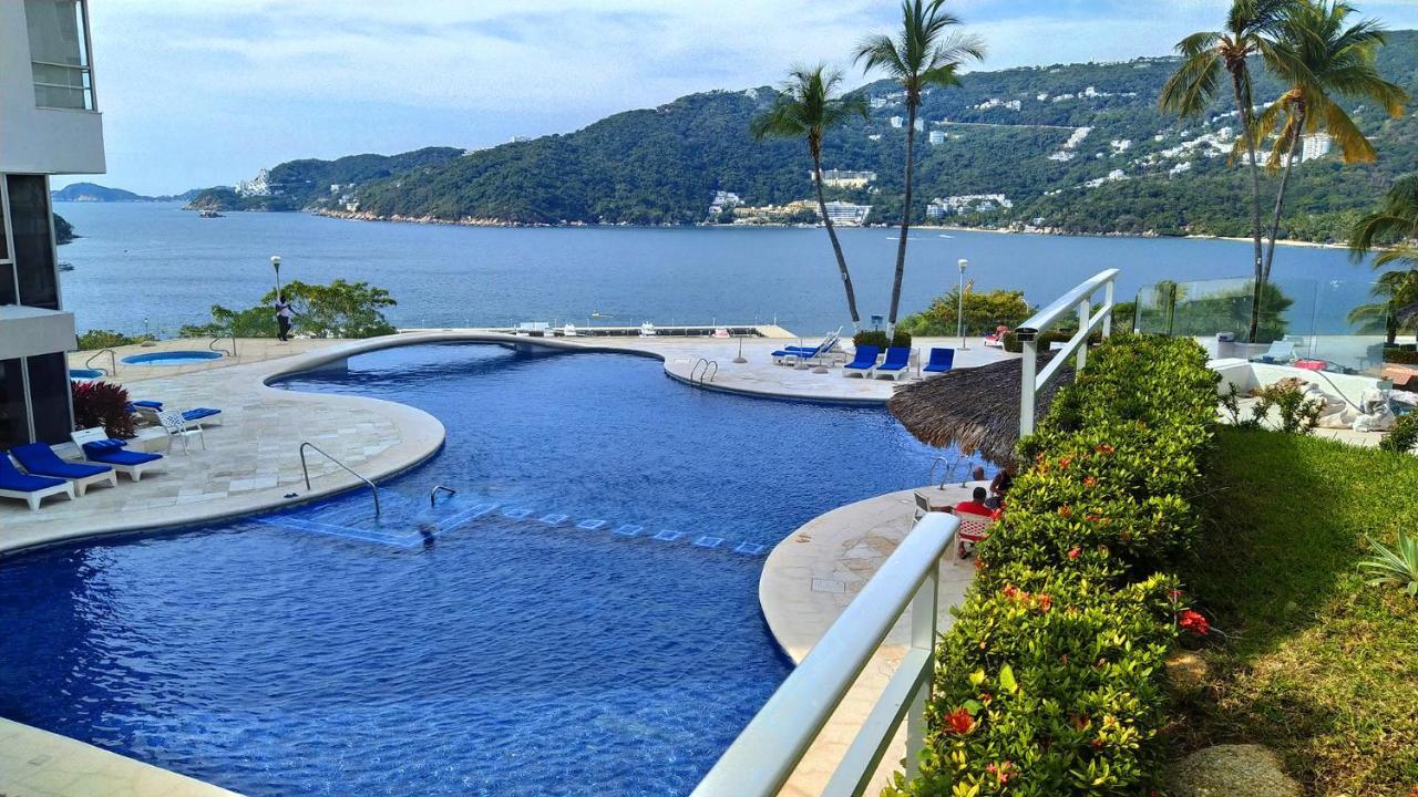 Departamento Con Preciosa Vista Al Mar En Acapulco Diamante Lägenhet Exteriör bild