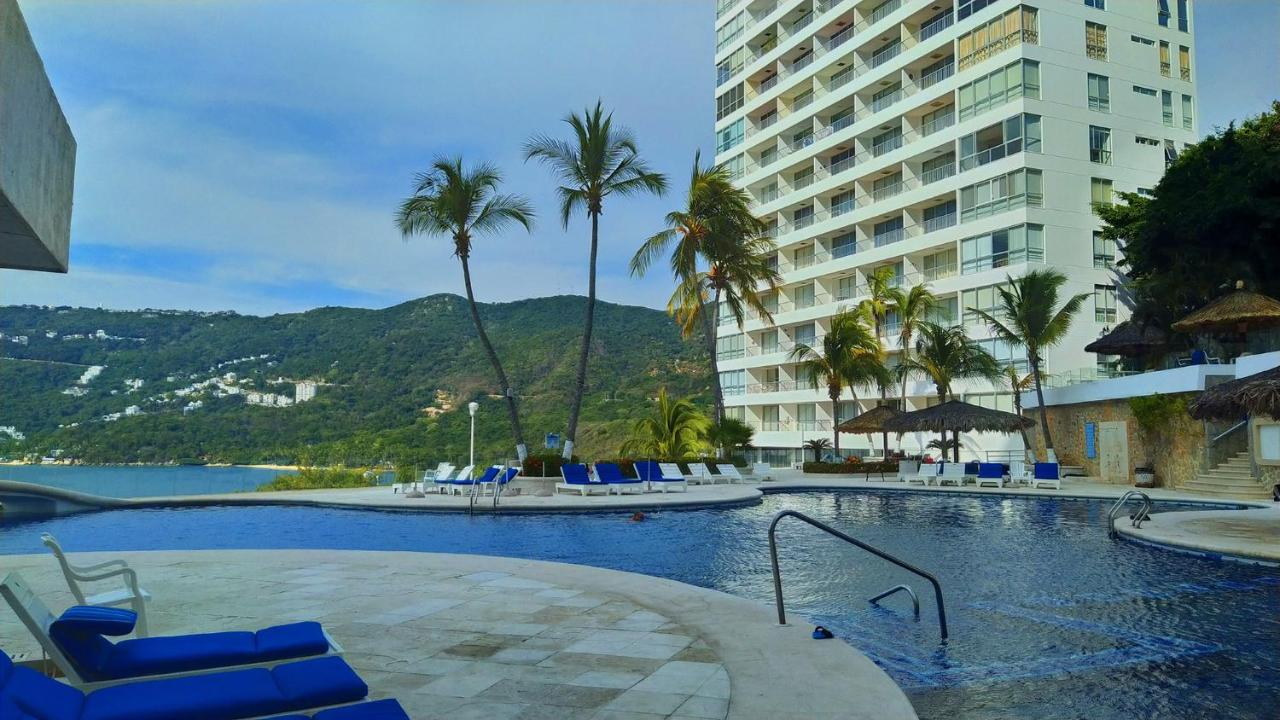 Departamento Con Preciosa Vista Al Mar En Acapulco Diamante Lägenhet Exteriör bild